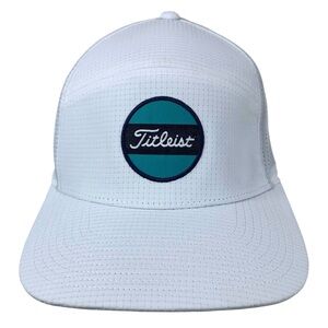 Titleist Men’s White Performance Golf Snapback Hat Circle Patch